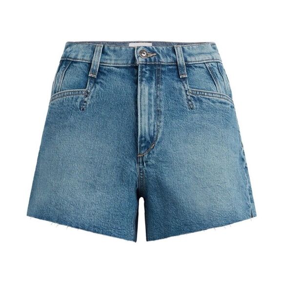 NWT Favorite Daughter The Jordie Super High Waist Cutoff Denim Shorts 34 - Picture 1 of 9
